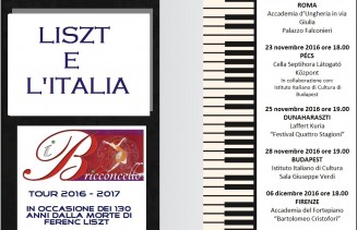 Liszt and Italy 2016-2017